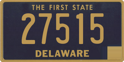 DE license plate 27515