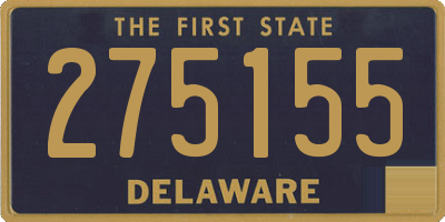 DE license plate 275155