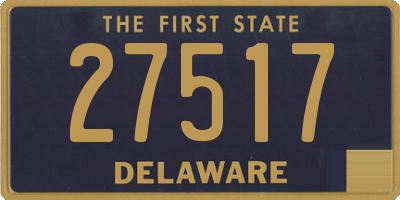 DE license plate 27517