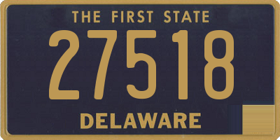 DE license plate 27518