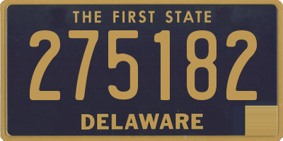 DE license plate 275182