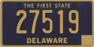 DE license plate 27519