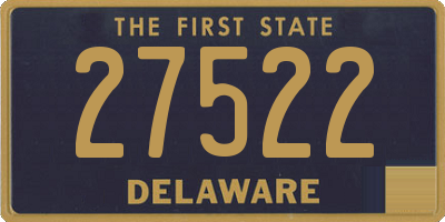 DE license plate 27522