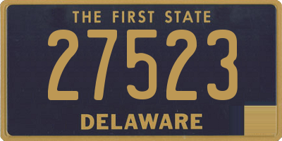 DE license plate 27523