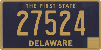 DE license plate 27524