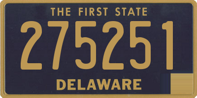DE license plate 275251