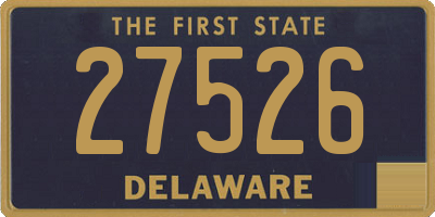 DE license plate 27526