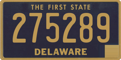 DE license plate 275289