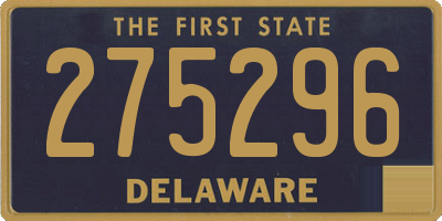 DE license plate 275296