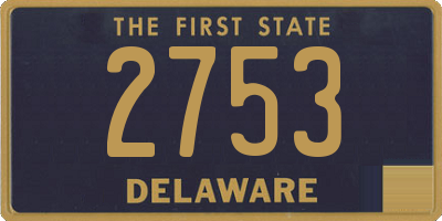 DE license plate 2753