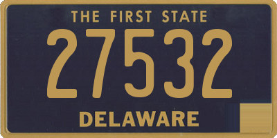 DE license plate 27532