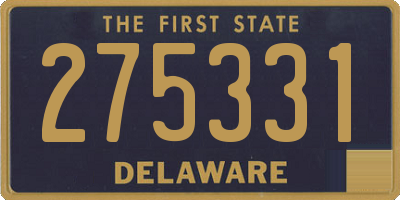 DE license plate 275331