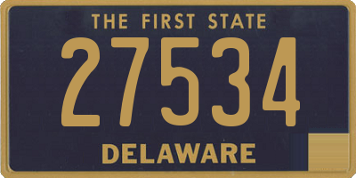 DE license plate 27534