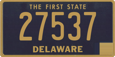 DE license plate 27537