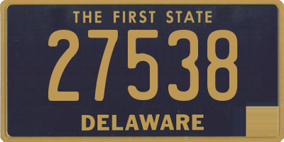 DE license plate 27538