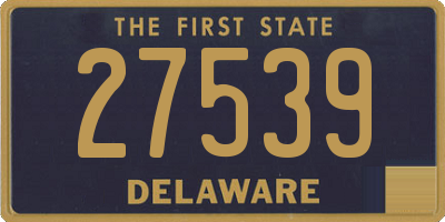 DE license plate 27539