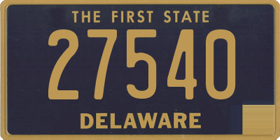 DE license plate 27540