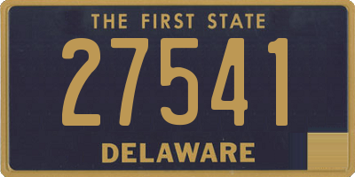 DE license plate 27541