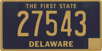 DE license plate 27543