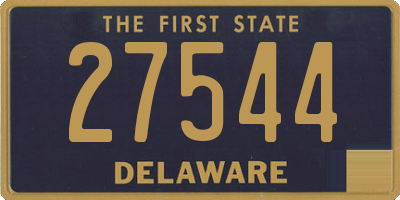 DE license plate 27544