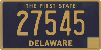 DE license plate 27545