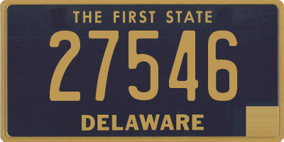 DE license plate 27546