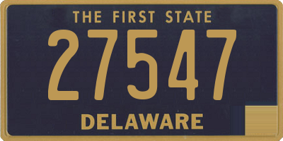 DE license plate 27547