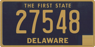 DE license plate 27548