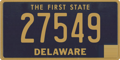 DE license plate 27549