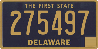 DE license plate 275497