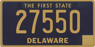 DE license plate 27550