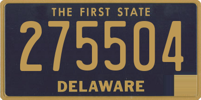DE license plate 275504