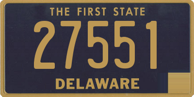 DE license plate 27551