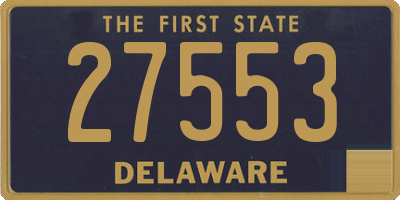 DE license plate 27553