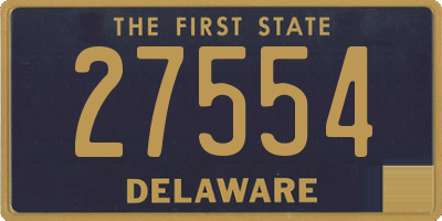 DE license plate 27554