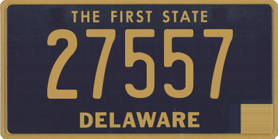 DE license plate 27557