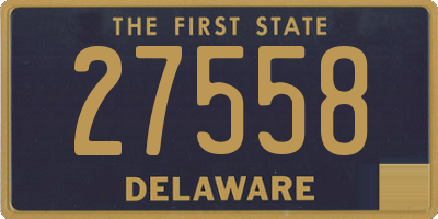 DE license plate 27558