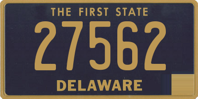 DE license plate 27562