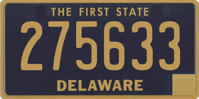 DE license plate 275633