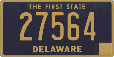 DE license plate 27564