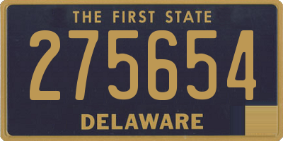 DE license plate 275654