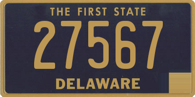 DE license plate 27567