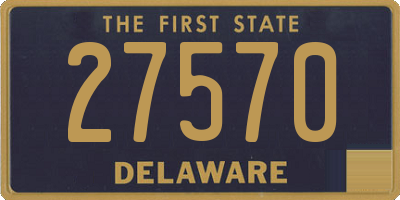 DE license plate 27570