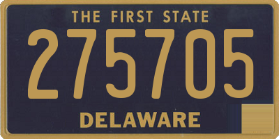 DE license plate 275705