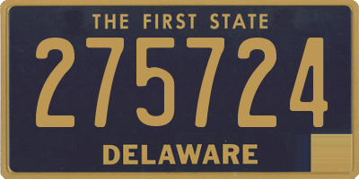DE license plate 275724