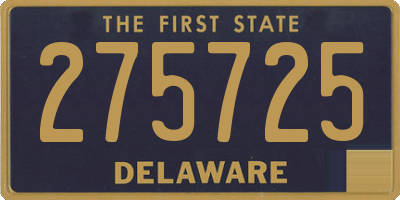 DE license plate 275725