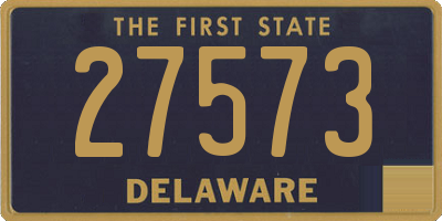 DE license plate 27573