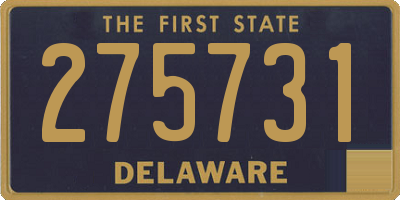 DE license plate 275731