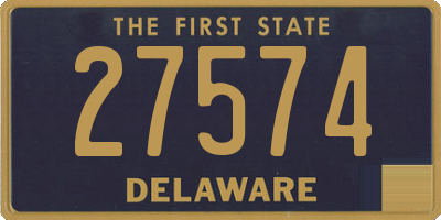 DE license plate 27574