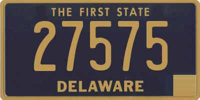 DE license plate 27575